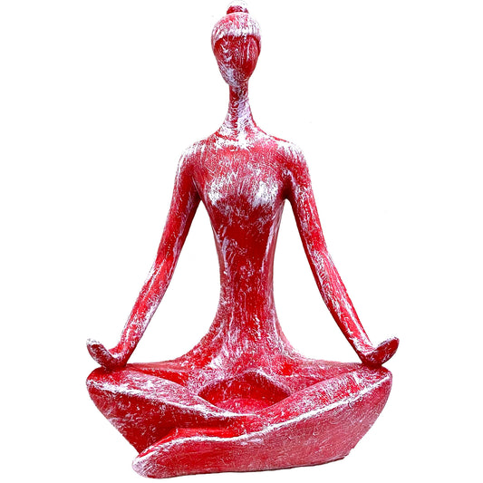 Yogacı Kız Omm (Mumluk) (Elleri açık) 14 x 7 x 21 cm